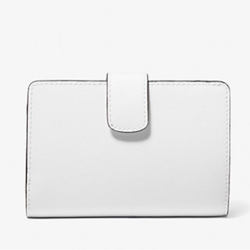 Michael Medium Crossgrain Leather Bifold Wallet
Optic White
NWT - Picture 3 of 16
